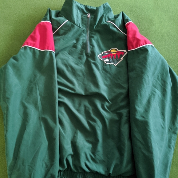 Vintage NHL Minnesota Wild Windbreaker Medium - Picture 3 of 8